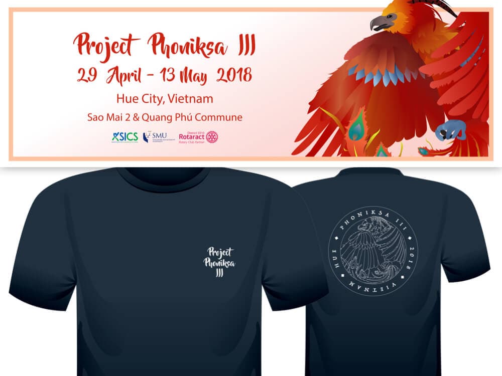 Top: 3m banner; Bottom: Project shirt