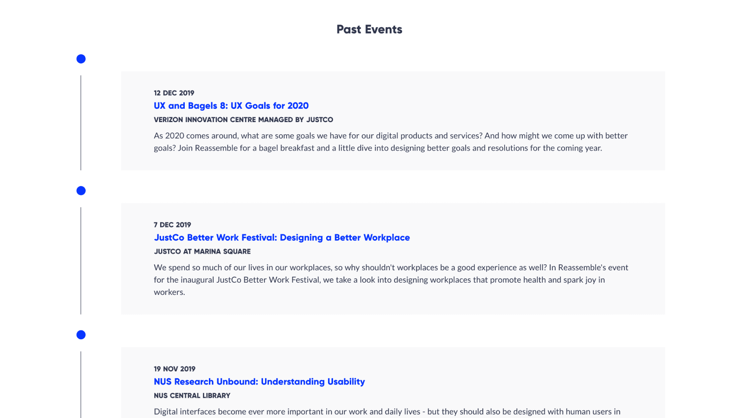 Event list