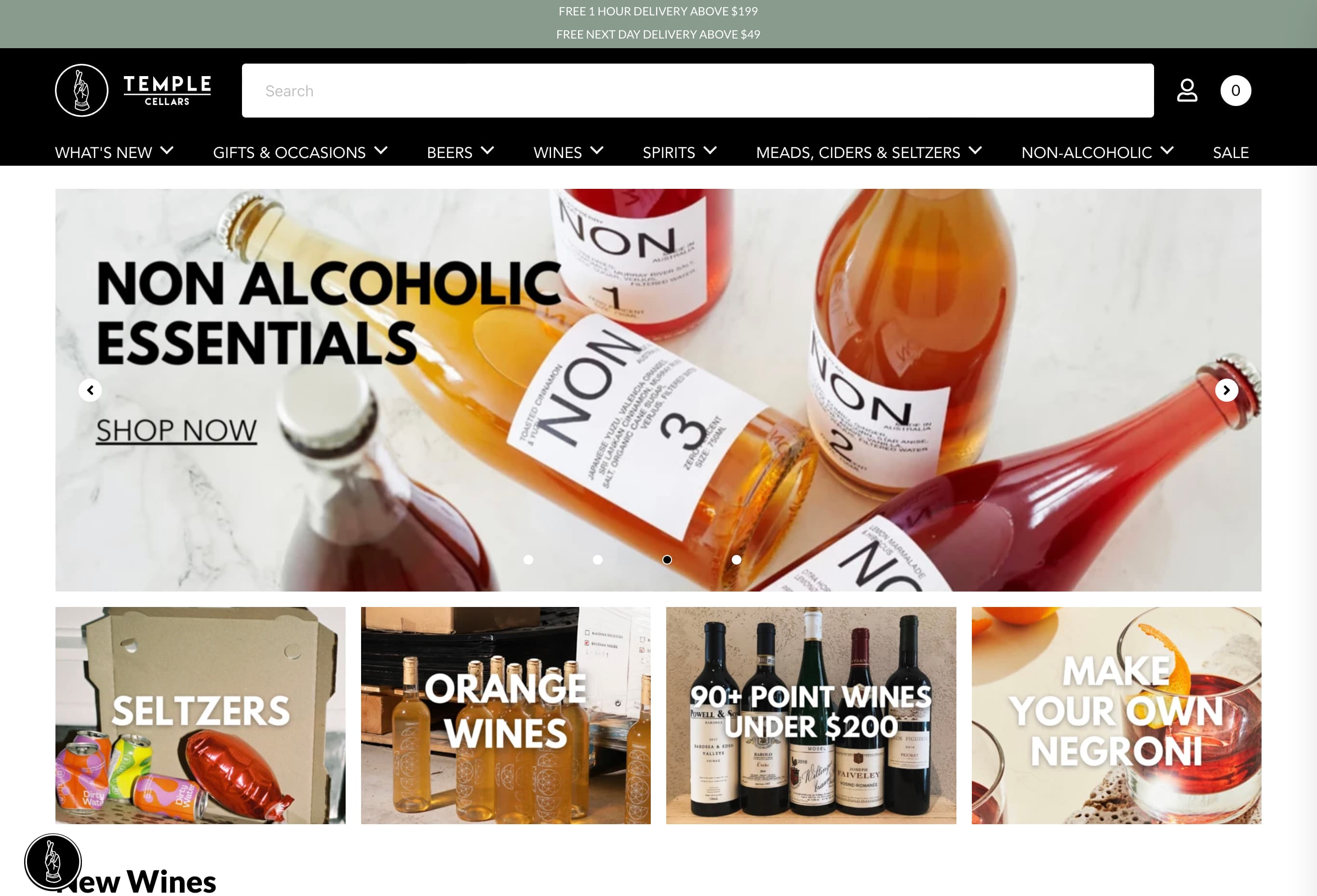Landing page - Picture tiles
