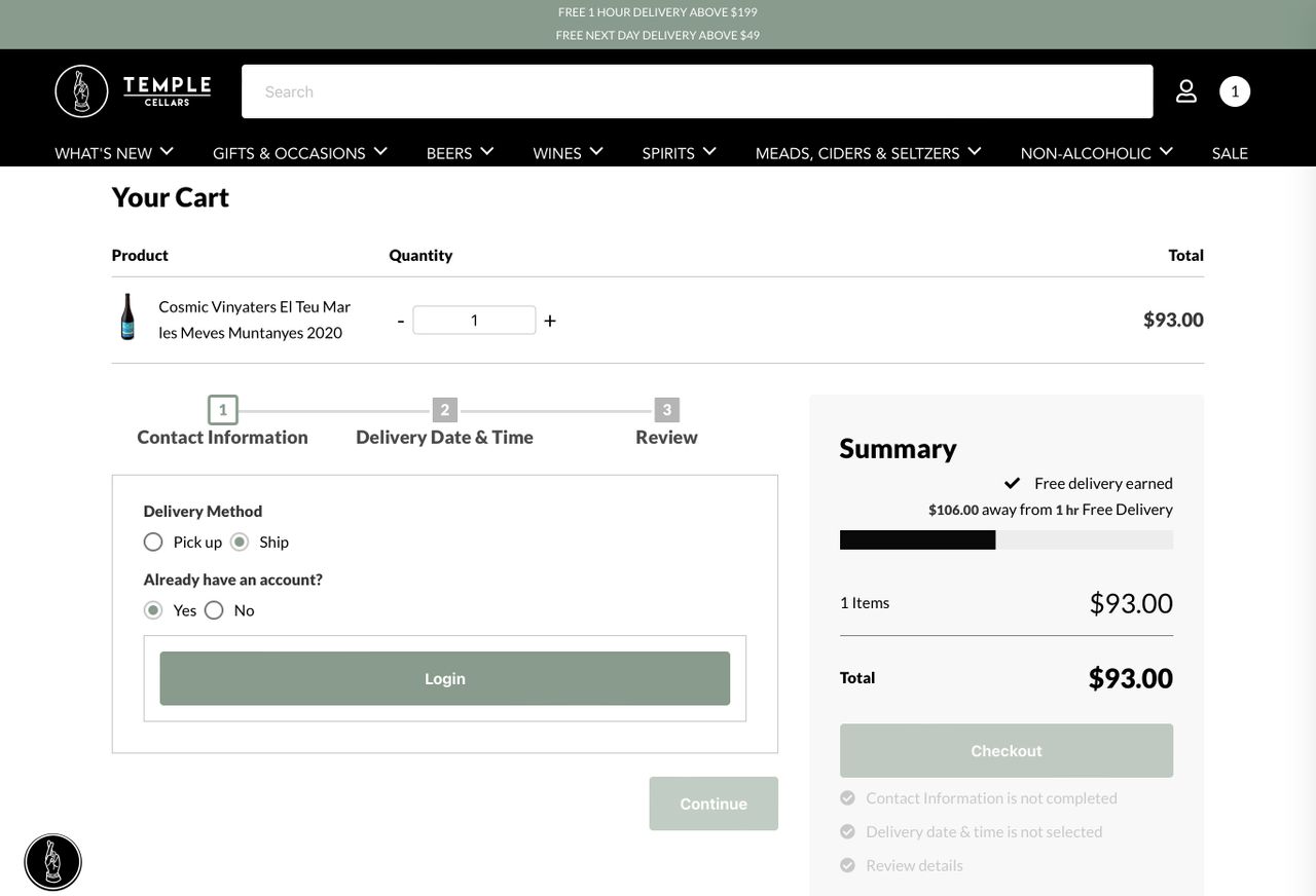 Custom cart application - Select new delivery address or pick from account